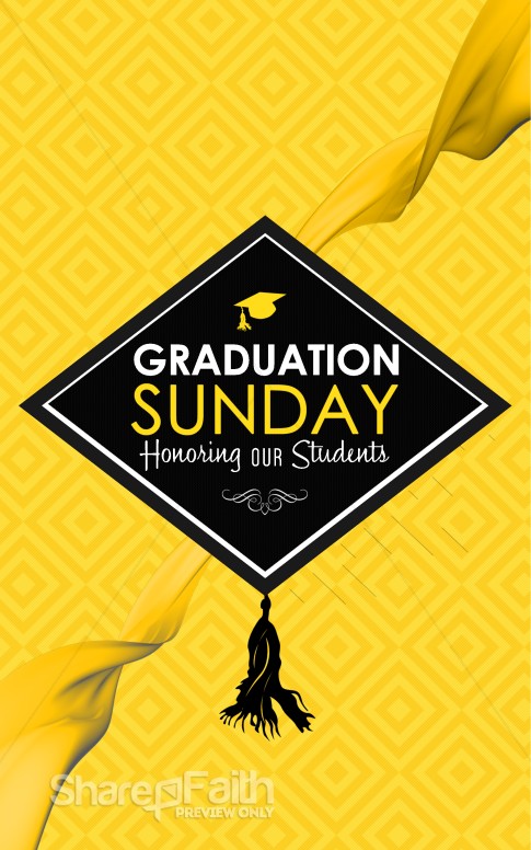 Graduation Sunday Honoring Church Media Set | Secular Holiday Bulletin