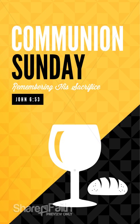 Communion Sunday Remember Ministry Bulletin | Communion Prayer Bulletin ...