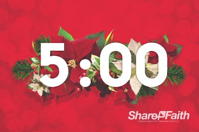 Merry Christmas Happy New Year Christian Five Minute Countdown Timer Sharefaith