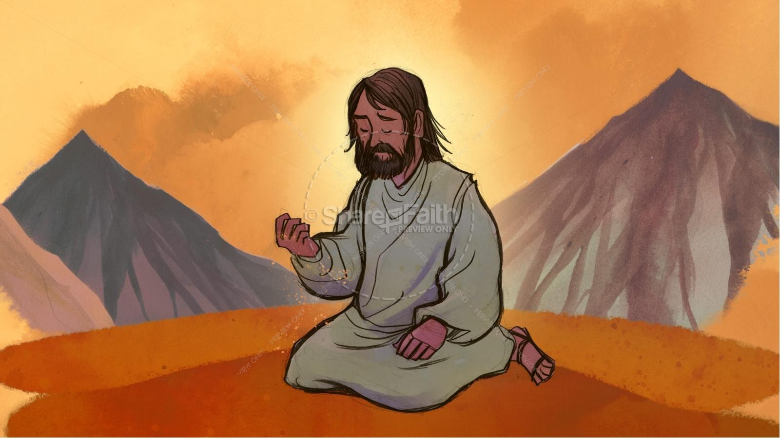 clipart jesus in the wilderness - photo #38