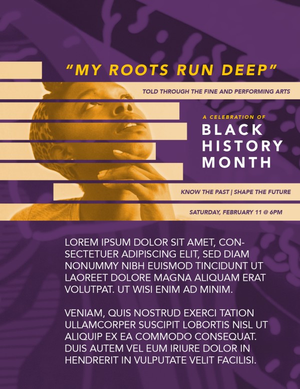 Black History Month Church Flyer Template | Flyer Templates