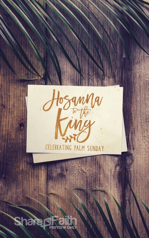 Palm Sunday Hosanna Bulletin Cover | Easter Bulletins