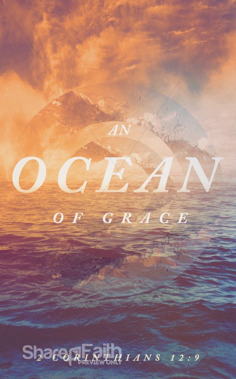 Ocean Of Grace Sermon Series Bulletin Sermon Bulletin Covers