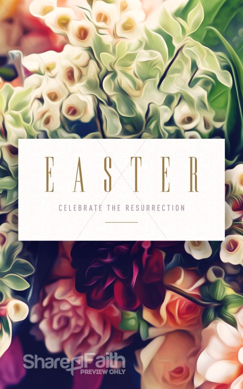 Easter Flower Church Bulletin Easter Bulletins 6721