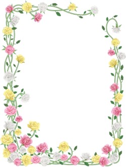 Realistic Spring Flower Curling Frame