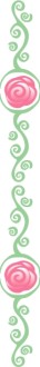 Rose Symbol with Vines Side