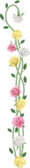 Realistic Spring Rose Curling Side