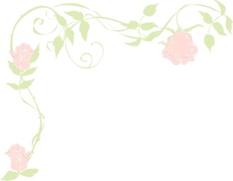 Faded Pink Rose Page Corner