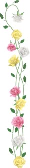 Realistic Spring Rose Simple Side