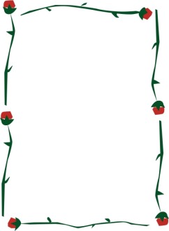 Abstract Rose Stem Frame