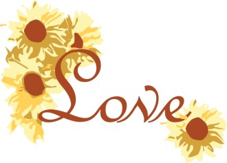 Love with Sunflowers