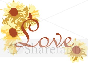 Love with Sunflowers