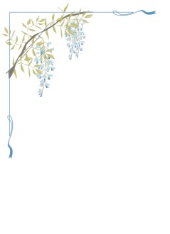 Spring Wisteria Page Corner