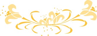 Abstract Gold Lilies