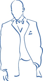 Blue Outline Groom