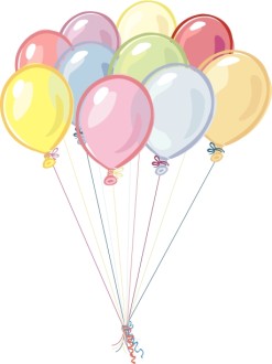 Birthday Balloons Clipart
