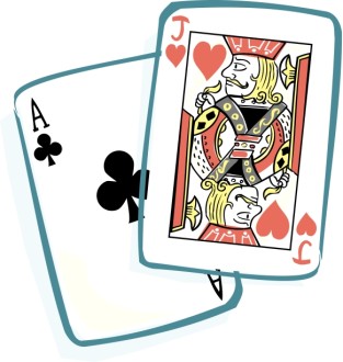 Ace and Jack Playing Cards