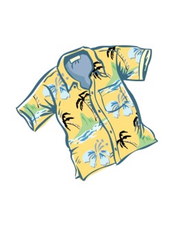 Yellow Hawaiian Shirt