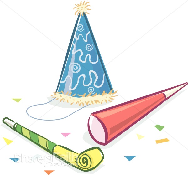 Birthday Hat and Noise Makers