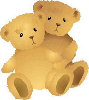 Two Hugging Bears