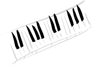 Artistic Piano keys