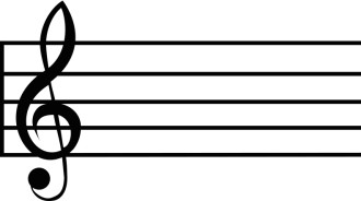 Treble Clef on staff