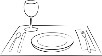 Place Setting with Wine Glass