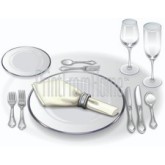 Formal Place Setting with China