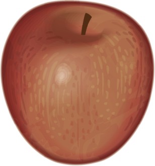 Shiny Red Apple