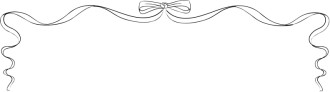 BW Line Art Ribbon Bow Page Top