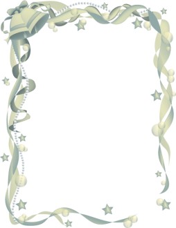 Ornate Wedding Bell Ribbon Frame 2
