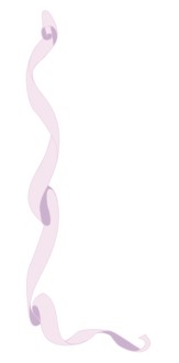 Purple Ribbon with Shadows