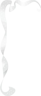 White Formal Ribbon Upper Corner