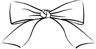 Brushstroke Tied Bow