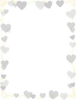 Silver Hearts Party Frame