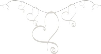 Spiral Hearts on Ribbon