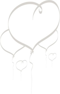 Heart Balloons Rising