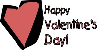 Happy Valentine's Day with Simple Abstract Heart