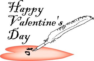 Happy Valentine's Day with Quill and Heart