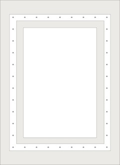 Gray Border with White Stripe