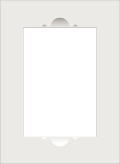 Gray Frame with Half Circles