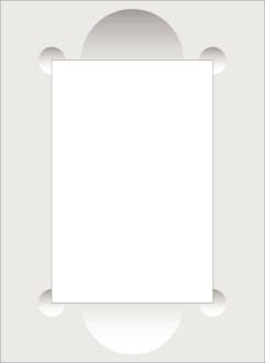 Gray Frame with Half Circles 2