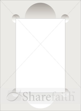 Gray Frame with Half Circles 2