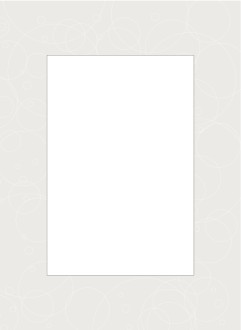 Gray Frame with Overlapping Circle Scribbles
