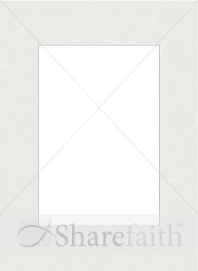 Gray Frame with Overlapping Circle Scribbles