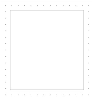 Square Line Border with Dots