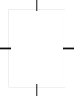 Insert Frame with Four Bar Accents