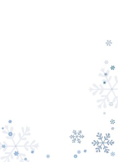 Blue Snowflakes Page Bottom