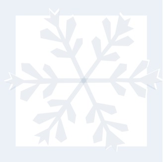 Pastel Snowflake in Blue Frame