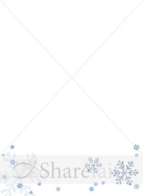 Simple Snowflake Page Footer